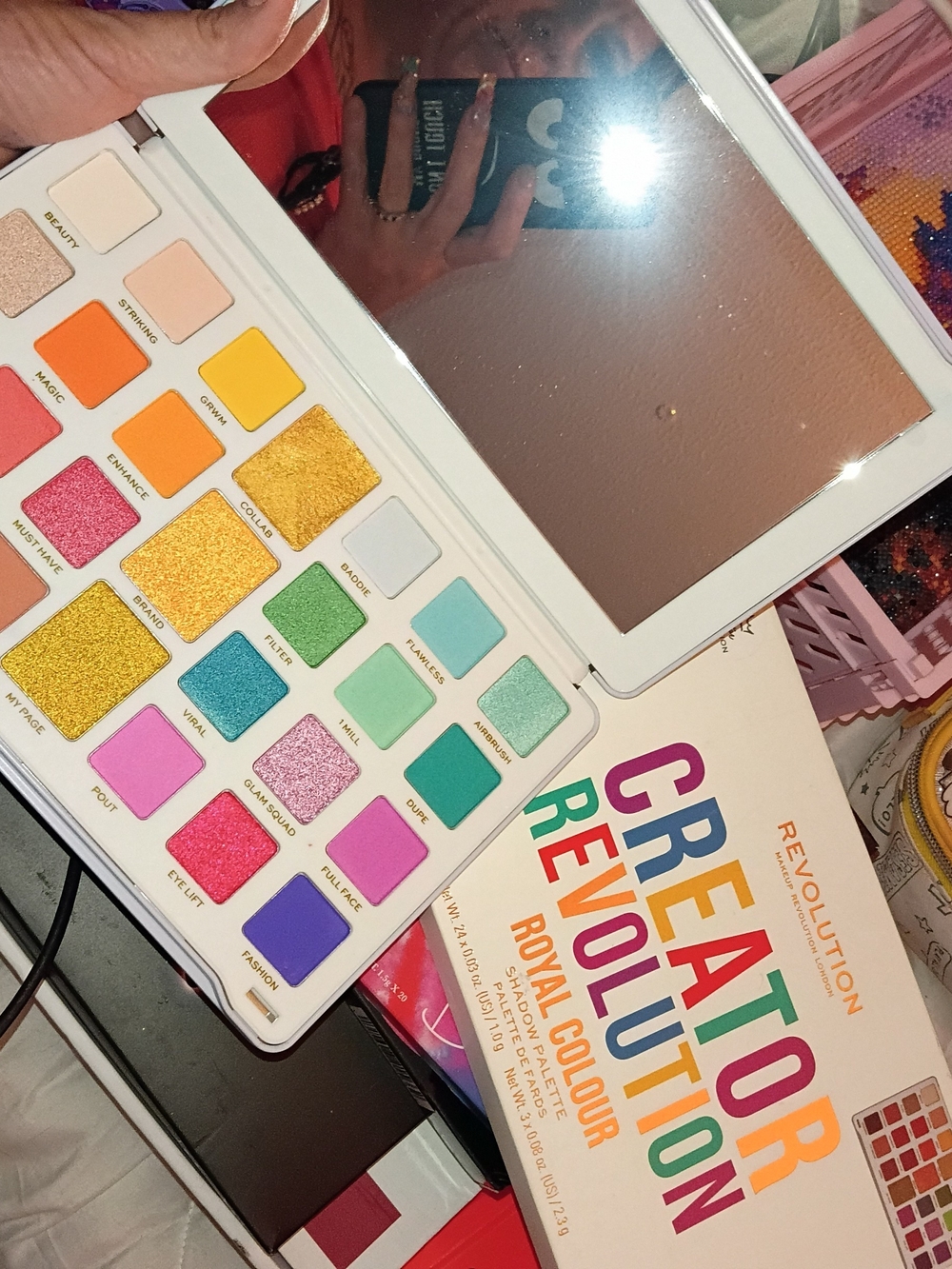 Revolution Multicolor Eyeshadow Palette — Bright Rainbow Shades